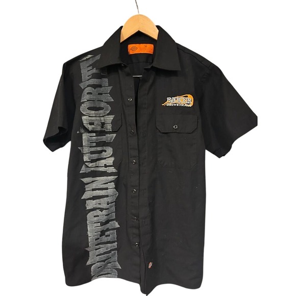 Dickies Baker Drivetrain For American Motorcycles Shirt Front and Back Hit‎ sz M - Picture 1 of 3